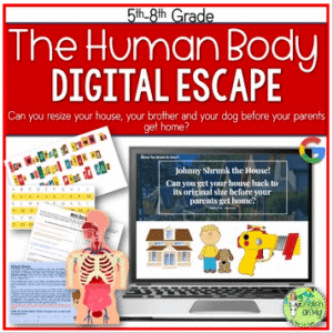 Human Body Escape Room, Biology, Anatomy, Digital Escape Ⓡ