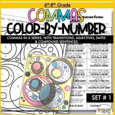 Comma Practice Color by Number