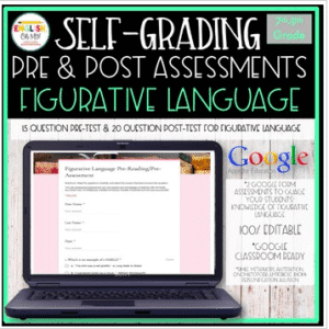 Figurative Language Pre and Post Assessments