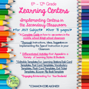 Centers for ANY Classroom, EDITABLE