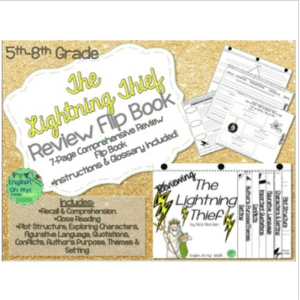 The Lightning Thief-Character Review Flip Books