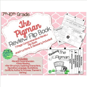 The Pigman-Character Review Flip Books
