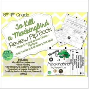 To Kill a Mockingbird-Character Review Flip Book