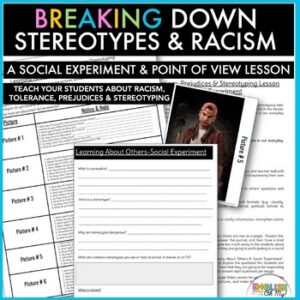 Breaking Down Stereotypes and Prejudices Activity