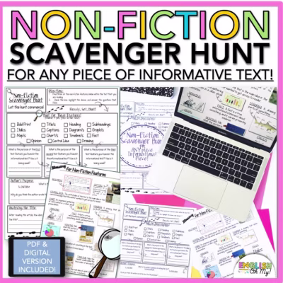 Non-fiction Text Features Scavenger Hunt