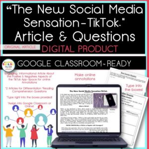 TikTok™ Reading Comprehension Activity