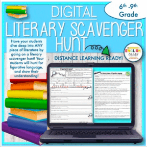 DIGITAL Literary Scavenger Hunt for ANY Text