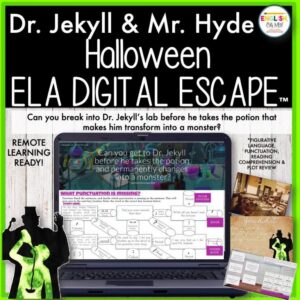 Dr. Jekyll & Mr. Hyde Halloween Digital Escape Room