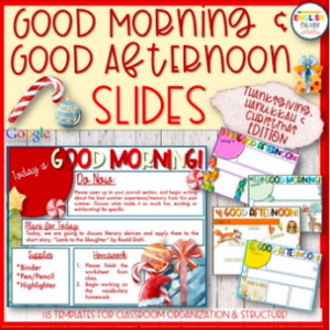 Daily Agenda Slides for Thanksgiving, Hanukkah & Christmas