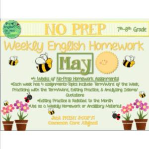 MAY NO PREP Homework