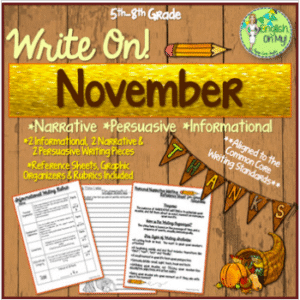 November Writing Prompts