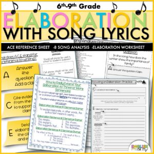 Teaching Elaboration- ACE Writing Strategy
