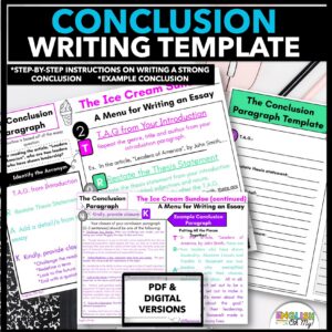 Conclusion Paragraph Writing Template