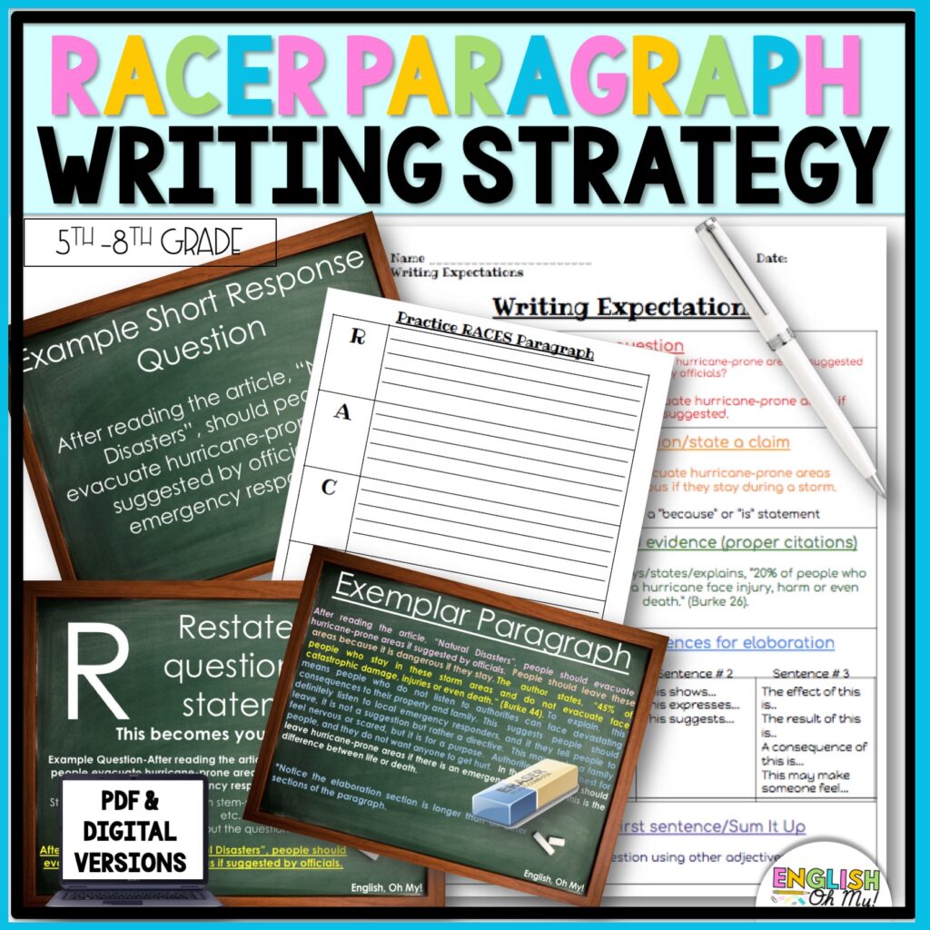Pargrah Races Paragraph Writing Archives - English, Oh My!