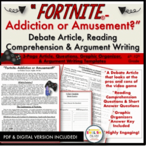 Fortnite Article & Comprehension Activity