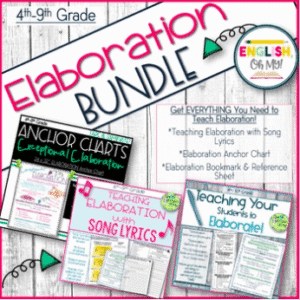 Elaboration Writing BUNDLE