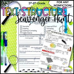 Text Structure scavenger hunt