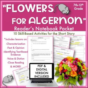 Flowers for Algernon Reading Activities