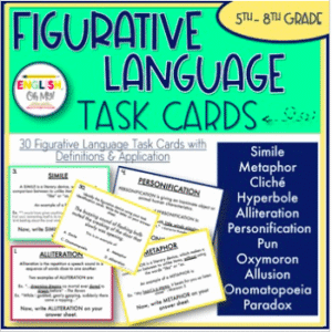 Figurative Language Task Cards