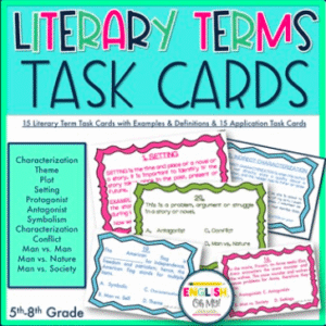 Literary Terms Task Cards