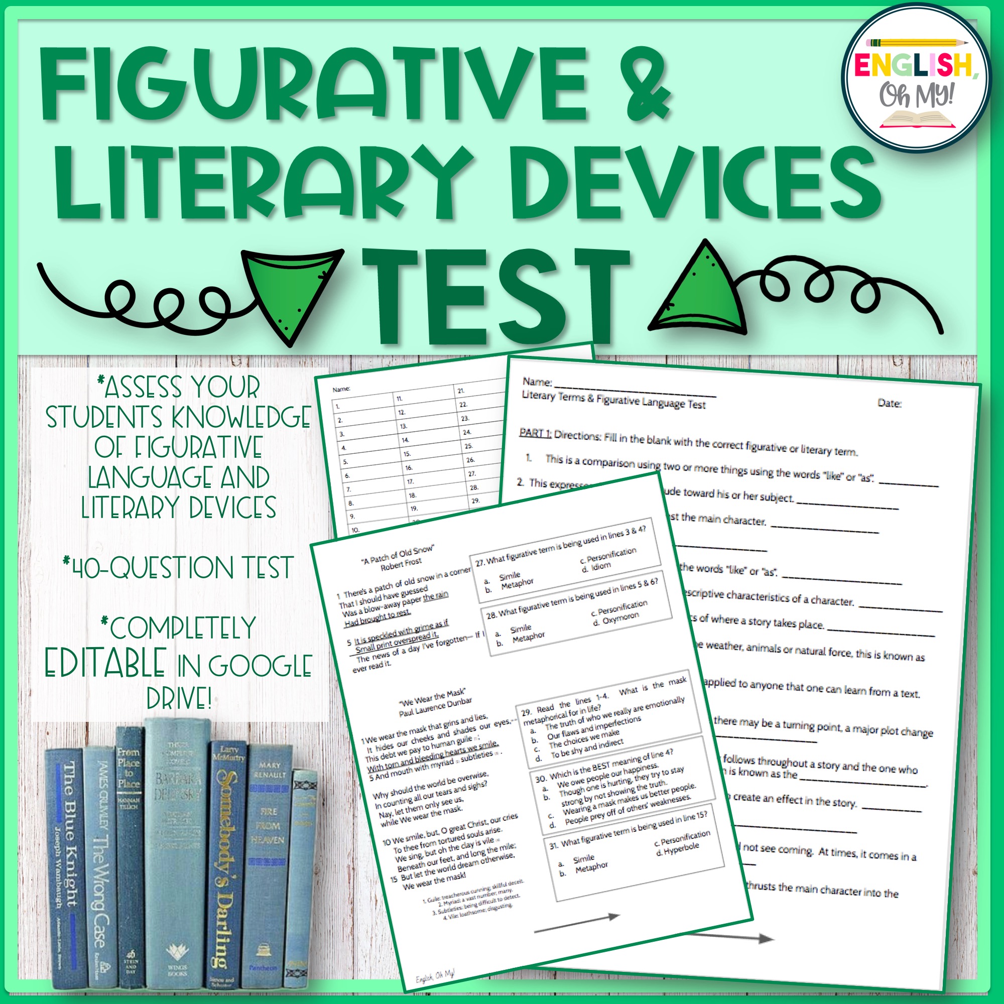 literary devices test