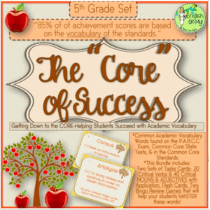 Academic Vocabulary Task Cards- 5th Grade