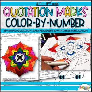 Quotation Marks Color by Number Review
