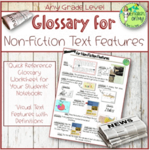 Non-Fiction Text Features Glossary