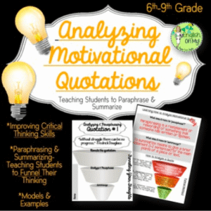 Motivational Quotations Analysis Activity