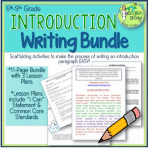 Introduction Paragraph Writing Activities