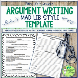Argument Writing Templates
