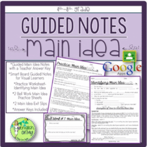 Main Idea Guided Notes