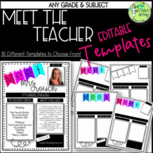 Meet the Teacher Template
