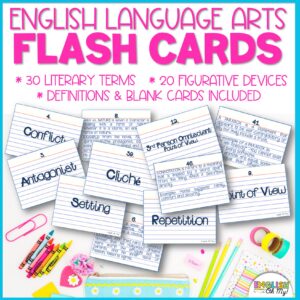 Figurative Language Flash Cards