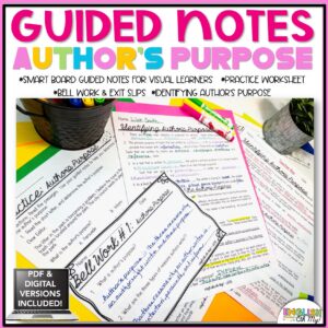 Author's Purpose Guided Notes