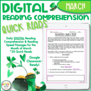 March Reading Comprehension Activity