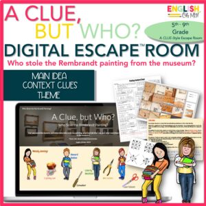 Main Idea & Theme Digital Escape Room