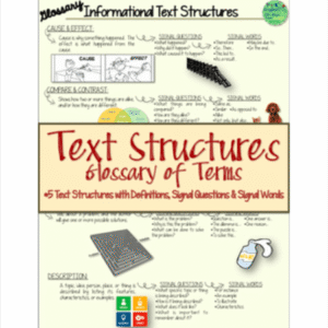 Text Structures Glossary of Terms