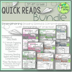 Quick Reads Reading Comprehension BUNDLE