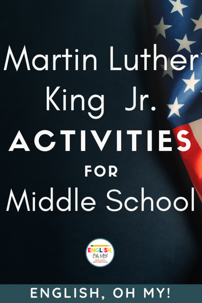 Martin Luther King Jr. activities for middle school