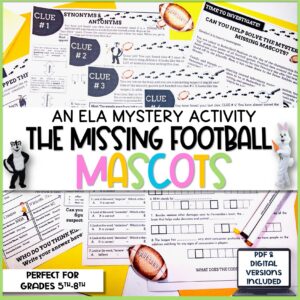 ELA Mystery, The Missing Football Mascots