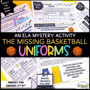 Basketball ELA Mystery