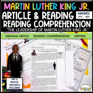 Martin Luther King Jr. Article & Reading Comprehension