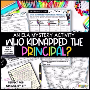 Back to School ELA Mystery