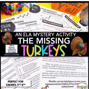 Thanksgiving ELA Mystery