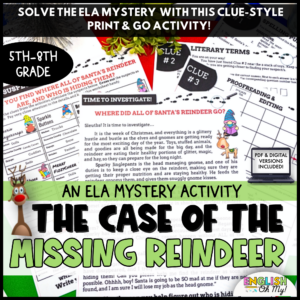 Christmas ELA Mystery