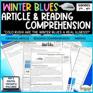 Winter Article & Reading Comprehension - The Winter Blues