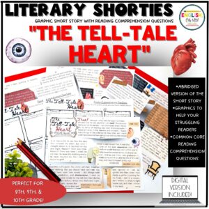 "The Tell Tale Heart" Graphic Short Story, Literary Shorties