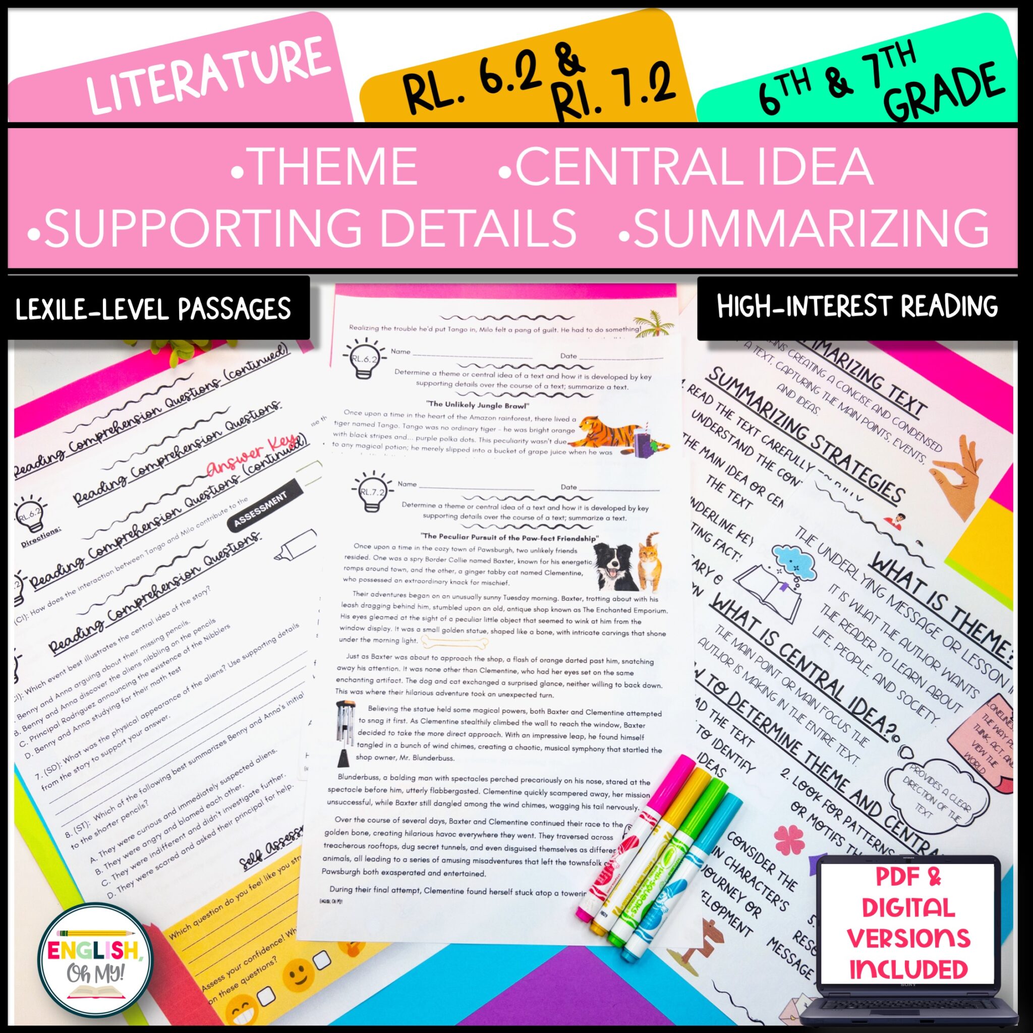 theme-summarizing-rl-6-2-7-2-leveled-reading-comprehension-passages