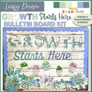 Growth Mindset Bulletin Board Kit